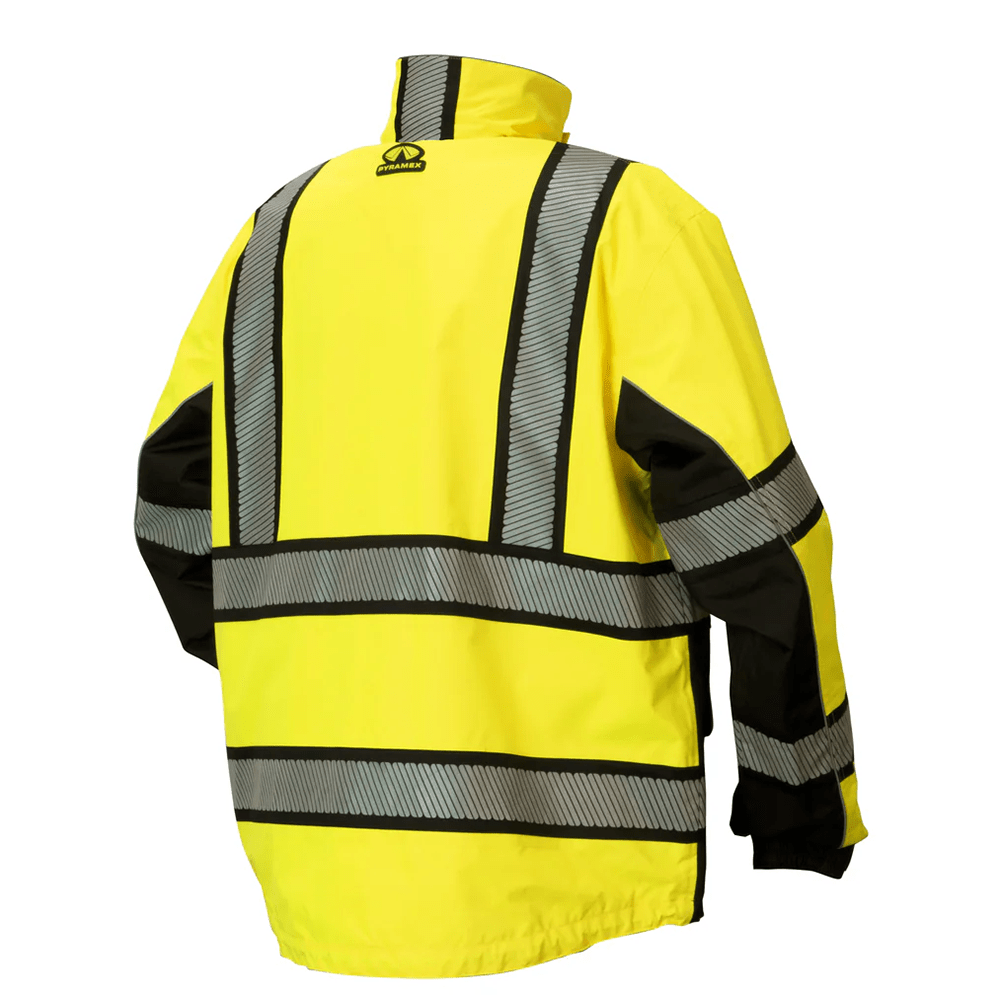 Pyramex RPB38 Class 3 Waterproof Reflective Parka with Hi - Vis Inner Jacket - Gorvex.com