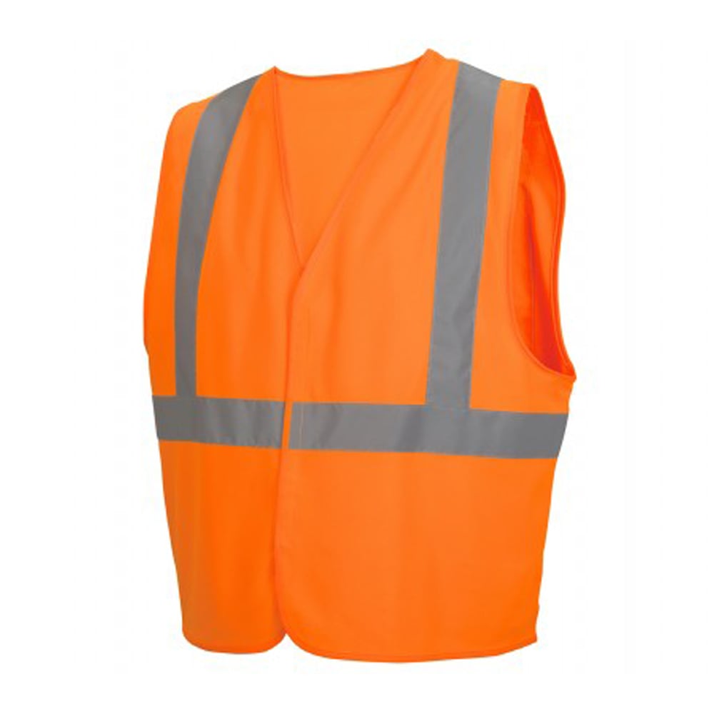 Pyramex RVHL29 Series Hi Vis Solid Vest with Hook & Loop Closure - Gorvex.com