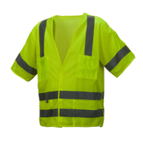 Pyramex RVHL31BR Hi - Vis Class 3 Breakaway Mesh Vest with Hook & Loop Closure - Gorvex.com