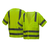 Pyramex RVHL31BR Hi - Vis Class 3 Breakaway Mesh Vest with Hook & Loop Closure - Gorvex.com