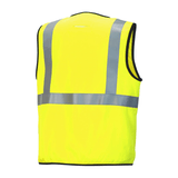 Pyramex RVHL50FR Hi - Vis Class 2 FR Safety Vest with Black Trim - Gorvex.com