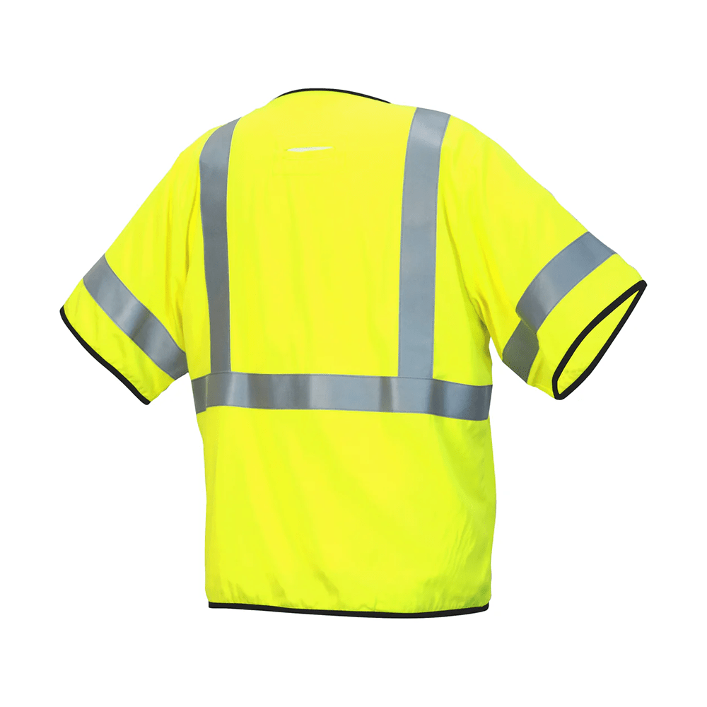 Pyramex RVHL51FR Hi - Vis Class 3 FR Safety Vest with Black Trim - Gorvex.com