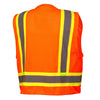 Pyramex RVZ24CP Class 2 Hi Vis Surveyor Vest with Clear Front Pocket - Gorvex.com