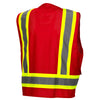 Pyramex RVZ24CP Class 2 Hi Vis Surveyor Vest with Clear Front Pocket - Gorvex.com