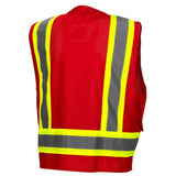 Pyramex RVZ24CP Class 2 Hi Vis Surveyor Vest with Clear Front Pocket - Gorvex.com