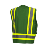 Pyramex RVZ24CP Class 2 Hi Vis Surveyor Vest with Clear Front Pocket - Gorvex.com
