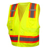 Pyramex RVZ24CP Class 2 Hi Vis Surveyor Vest with Clear Front Pocket - Gorvex.com