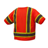 Pyramex RVZ34 Series Hi Vis Mesh/Solid Vest Class 3 with 4 Pockets - Gorvex.com