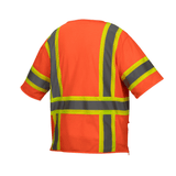 Pyramex RVZ36 Series Hi Vis Lime Class 3 Mesh Surveyor Vest - Gorvex.com