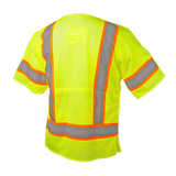 Pyramex RVZ38BR Class 3 Breakaway Mesh Safety Vest with Drawstring Waist - Gorvex.com