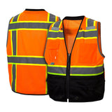 Pyramex RVZ44B Series Hi - Vis Vest with Black Bottom - Gorvex.com