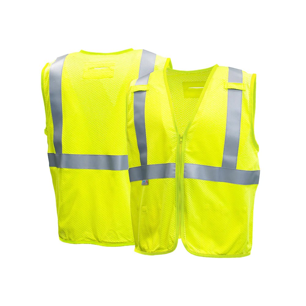 Pyramex RVZ52FR Hi - Vis Class 2 FR Safety Vest with D - Ring Slot - Gorvex.com