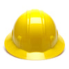 Pyramex SL Series Full Brim Hard Hat, 4 Pt Ratchet Suspension - Gorvex.com