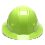 Pyramex SL Series Full Brim Hard Hat, 4 Pt Ratchet Suspension - Gorvex.com