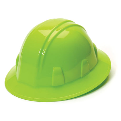 Pyramex SL Series Full Brim Hard Hat, 4 Pt Ratchet Suspension - Gorvex.com