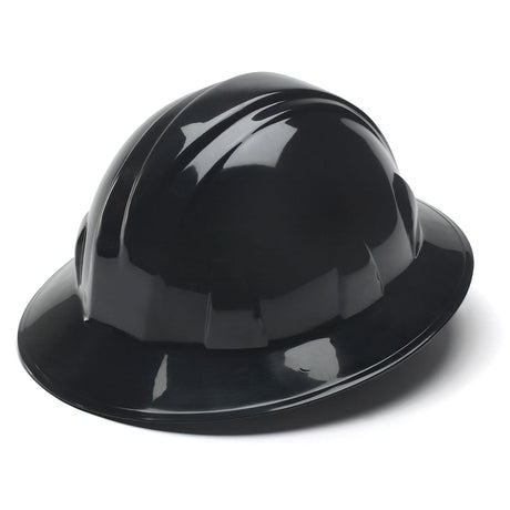 Pyramex SL Series Full Brim Hard Hat, 4 Pt Ratchet Suspension - Gorvex.com