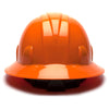 Pyramex SL Series Full Brim Hard Hat, 4 Pt Ratchet Suspension - Gorvex.com