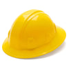 Pyramex SL Series Full Brim Hard Hat, 4 Pt Ratchet Suspension - Gorvex.com