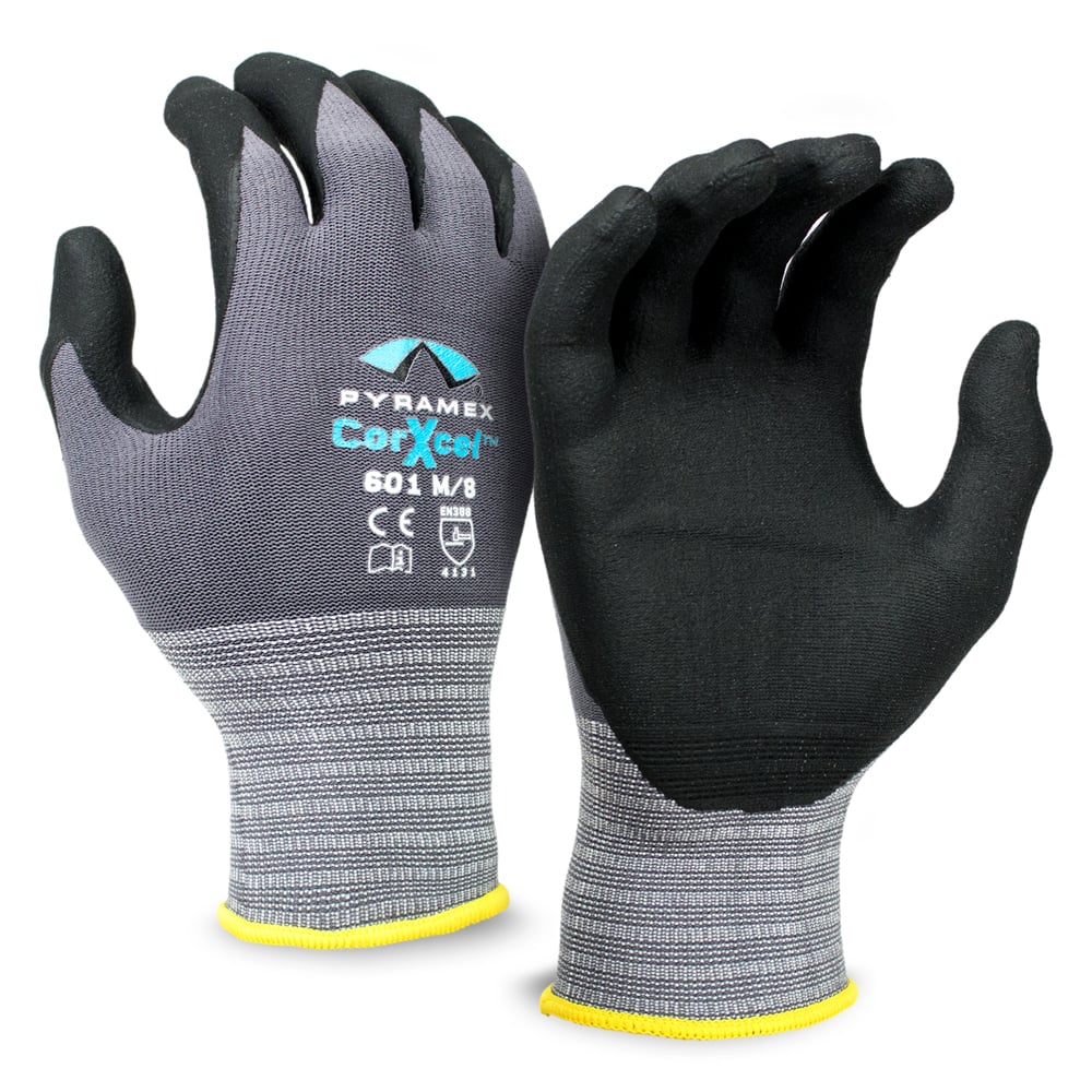 Pyramex Tactile - Sensitive, Micro - Foam Nitrile Gloves, GL601 Series, 1 pair - Gorvex.com