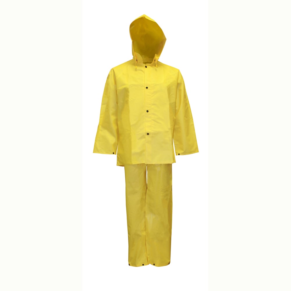 Defiance FR™ Three-Piece Rain Suit with Bib Pants & Detachable Hood