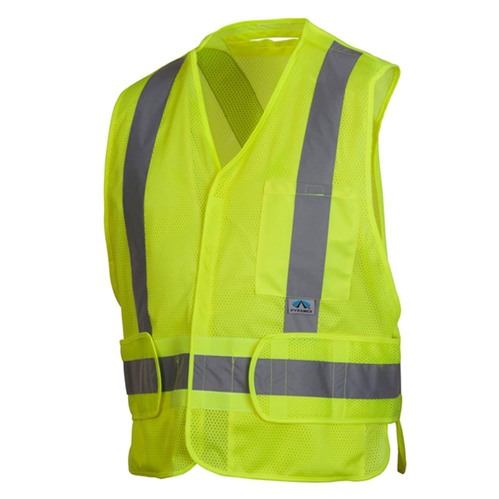 Pyramex RCA25 Series Hi Vis Mesh Vest with Adjustable Waist