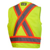 Pyramex RCMS28 Series Hi Vis Solid Vest with Contrasting Tape