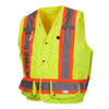 Pyramex RCMS28 Series Hi Vis Solid Vest with Contrasting Tape