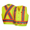 Pyramex RCMS28 Series Hi Vis Solid Vest with Contrasting Tape