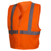 Pyramex RCZ21 Hi Vis Mesh Vest with X-Back Reflective Tape