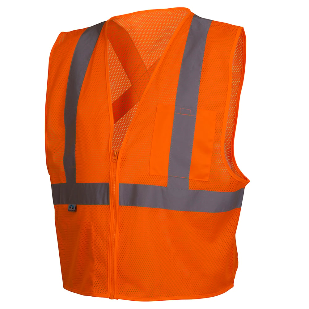 Pyramex RCZ21 Hi Vis Mesh Vest with X-Back Reflective Tape