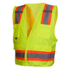 Pyramex RCZ24 Series Hi Vis Mesh/Solid Vest with Zipper Closure