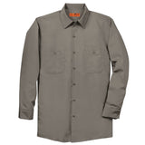 Red Kap SP14 Long Sleeve Industrial Work Shirt with Buttoned Pockets - Gorvex.com