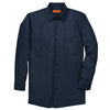 Red Kap SP14 Long Sleeve Industrial Work Shirt with Buttoned Pockets - Gorvex.com