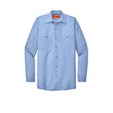 Red Kap SP14 Long Sleeve Industrial Work Shirt with Buttoned Pockets - Gorvex.com