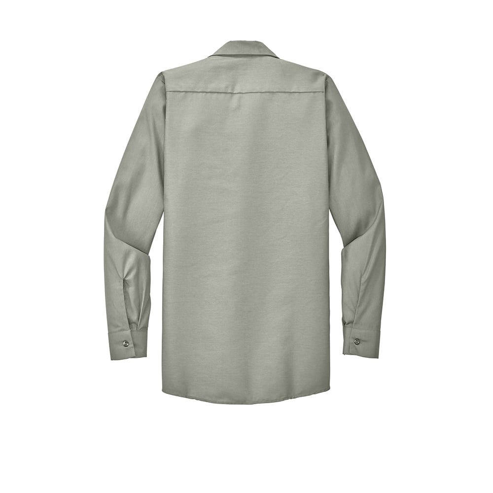 Red Kap SP14 Long Sleeve Industrial Work Shirt with Buttoned Pockets - Gorvex.com