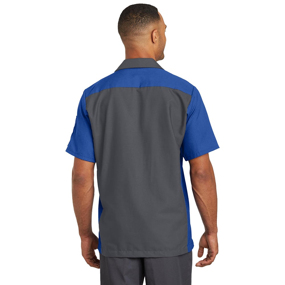 Red Kap SY20 Short Sleeve Ripstop Crew Shirt with Concealed Buttons - Gorvex.com