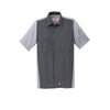 Red Kap SY20 Short Sleeve Ripstop Crew Shirt with Concealed Buttons - Gorvex.com