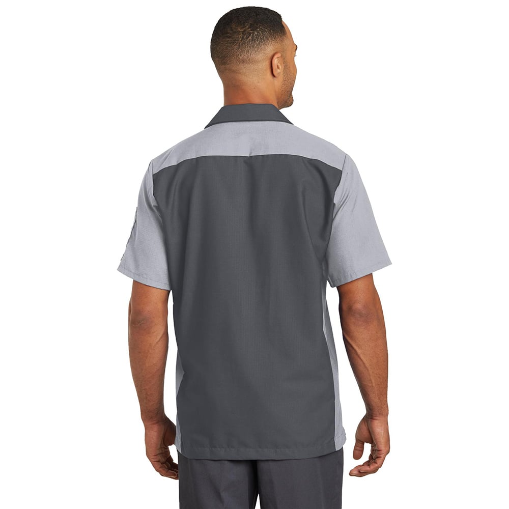 Red Kap SY20 Short Sleeve Ripstop Crew Shirt with Concealed Buttons - Gorvex.com