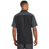 Red Kap SY20 Short Sleeve Ripstop Crew Shirt with Concealed Buttons - Gorvex.com