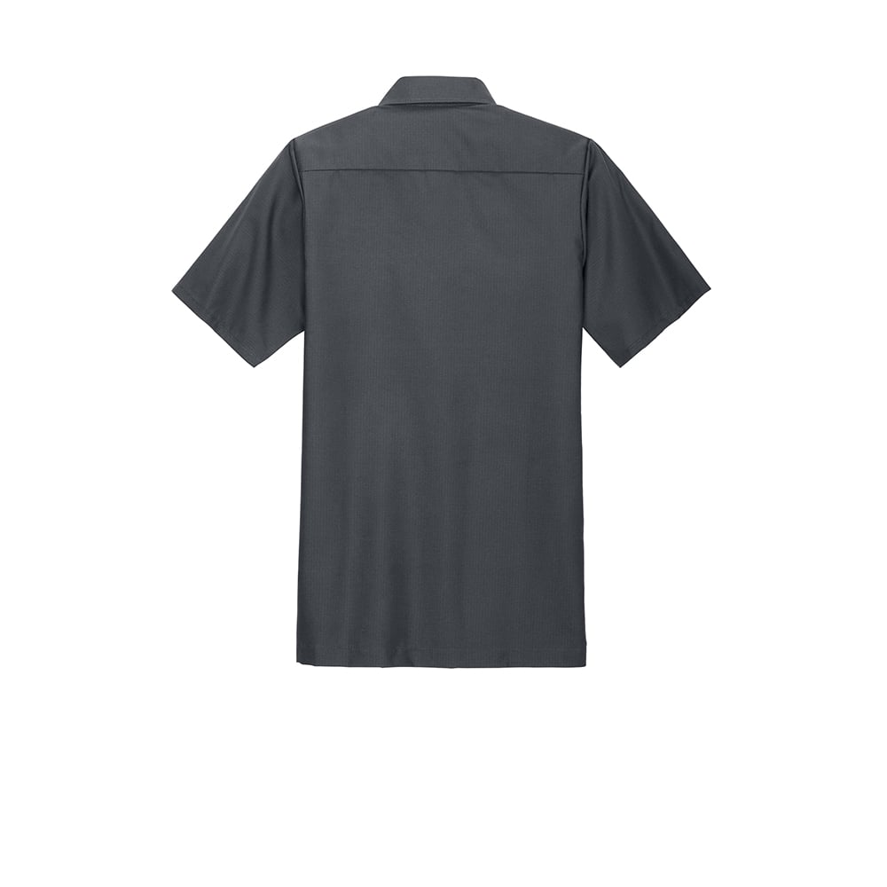 Red Kap SY60 Short Sleeve Solid Ripstop Shirt with an Open Collar - Gorvex.com