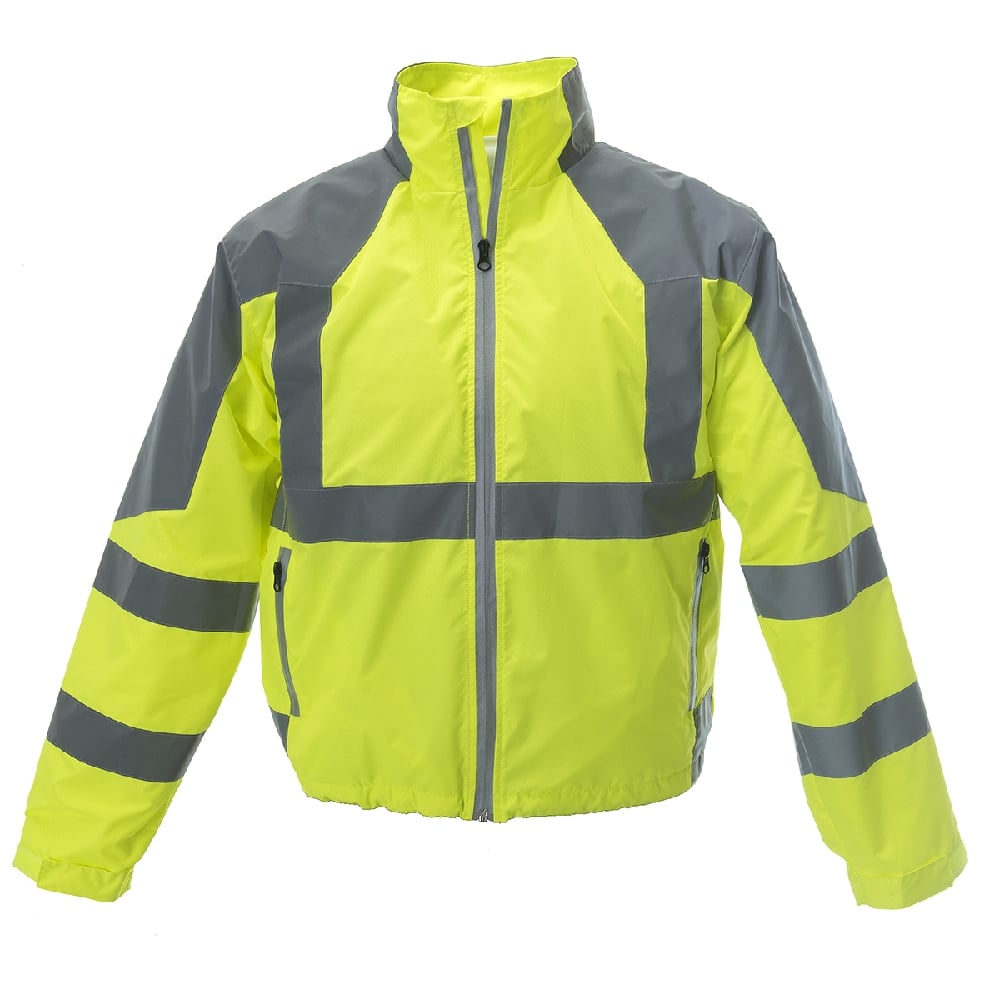 Reptyle™ Hi Vis Ripstop Windbreaker with Reflective Shoulders/Sleeves - Gorvex.com