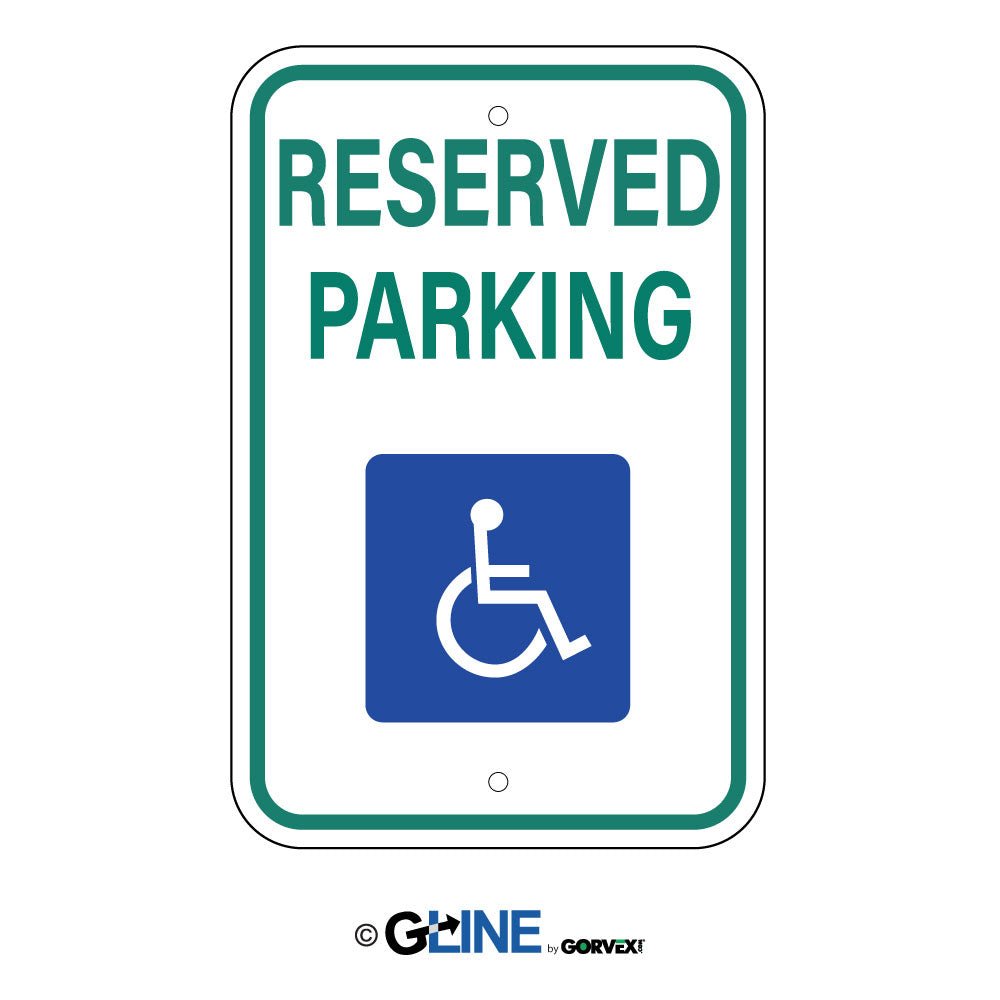 Reserved Parking Picto - Handicapped Parking Sign - Gorvex.com