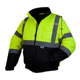 Pyramex Lumen-X RJ32 Series Hi-Vis Lime Bomber Jacket