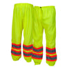 Pyramex RMP10 Hi Vis Lime Mesh Pants with Contrasting Reflective Tape