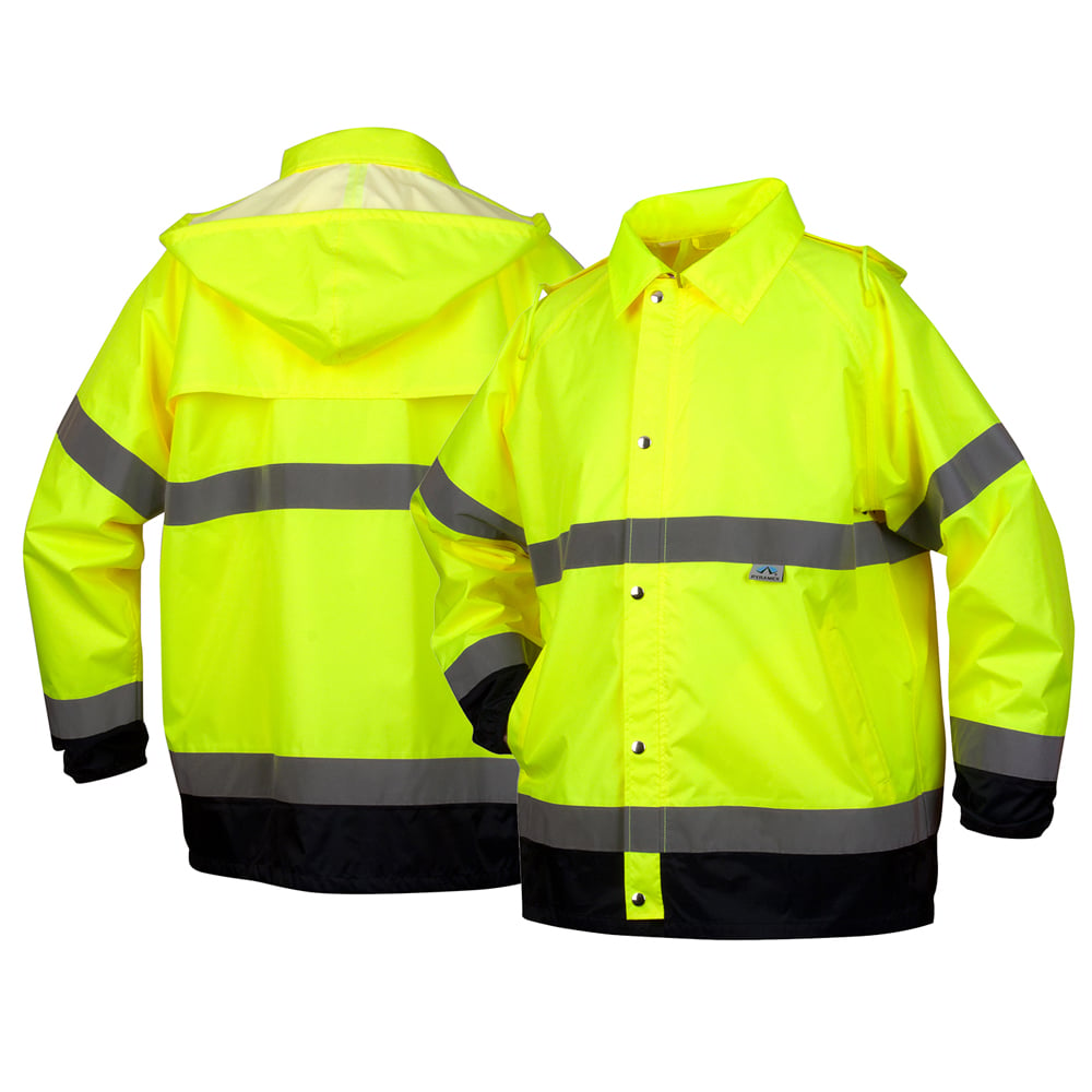 Pyramex RRWJ31 Series PU/Poly Hi Vis Jacket with Sewn Waterproof Seams