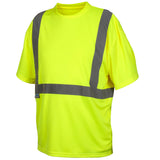 Pyramex Lumen-X Hi-Vis Lime T-Shirt, No Pocket RTS21NP Series