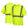 Pyramex Lumen-X Hi-Vis Lime T-Shirt, No Pocket RTS21NP Series