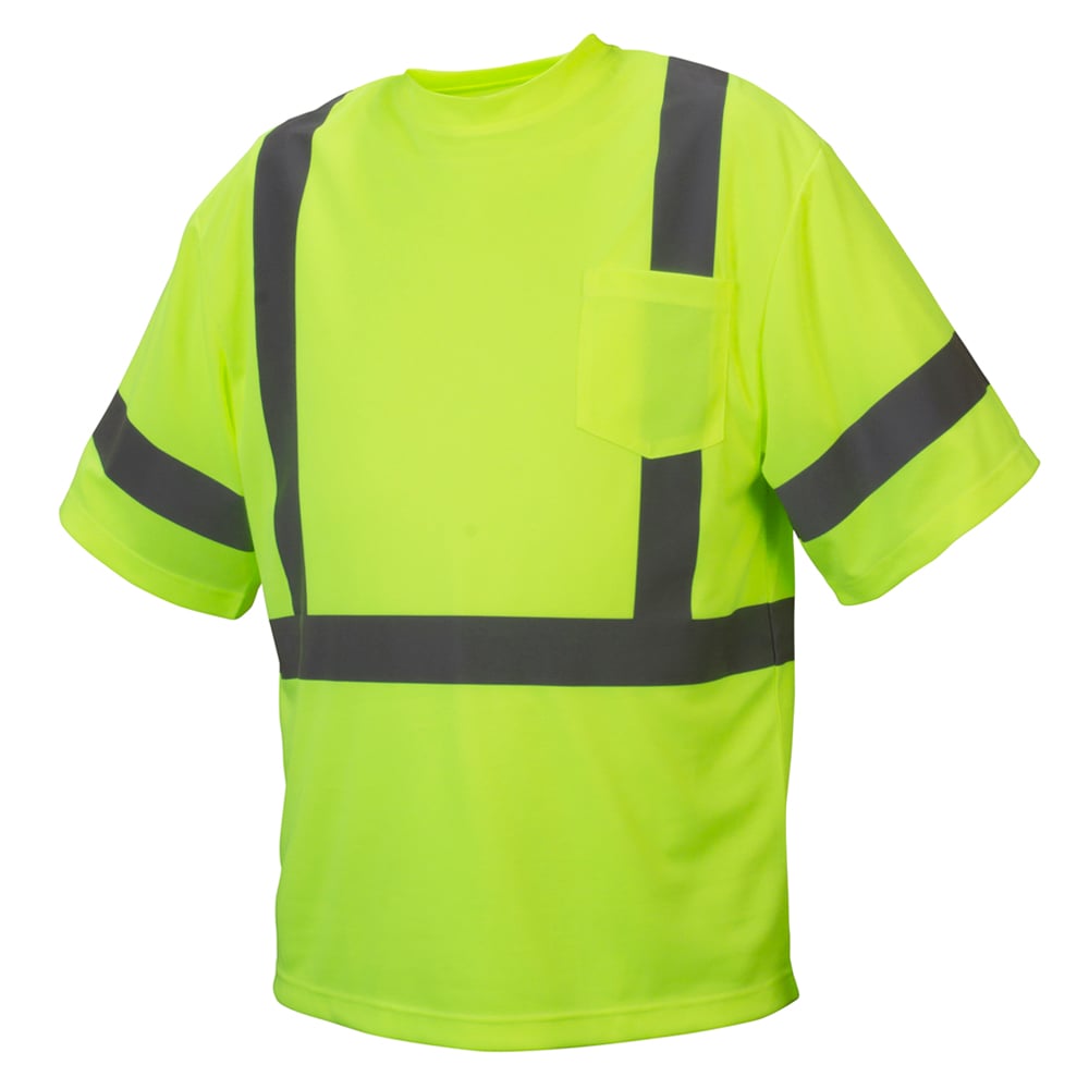 Pyramex RTS33 Series Hi Vis T-Shirt with Reflective Tape on Sleeves