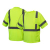 Pyramex RTS33 Series Hi Vis T-Shirt with Reflective Tape on Sleeves