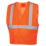 Pyramex RVHL25 Series Hi Vis Mesh Vest with Hook & Loop Closure